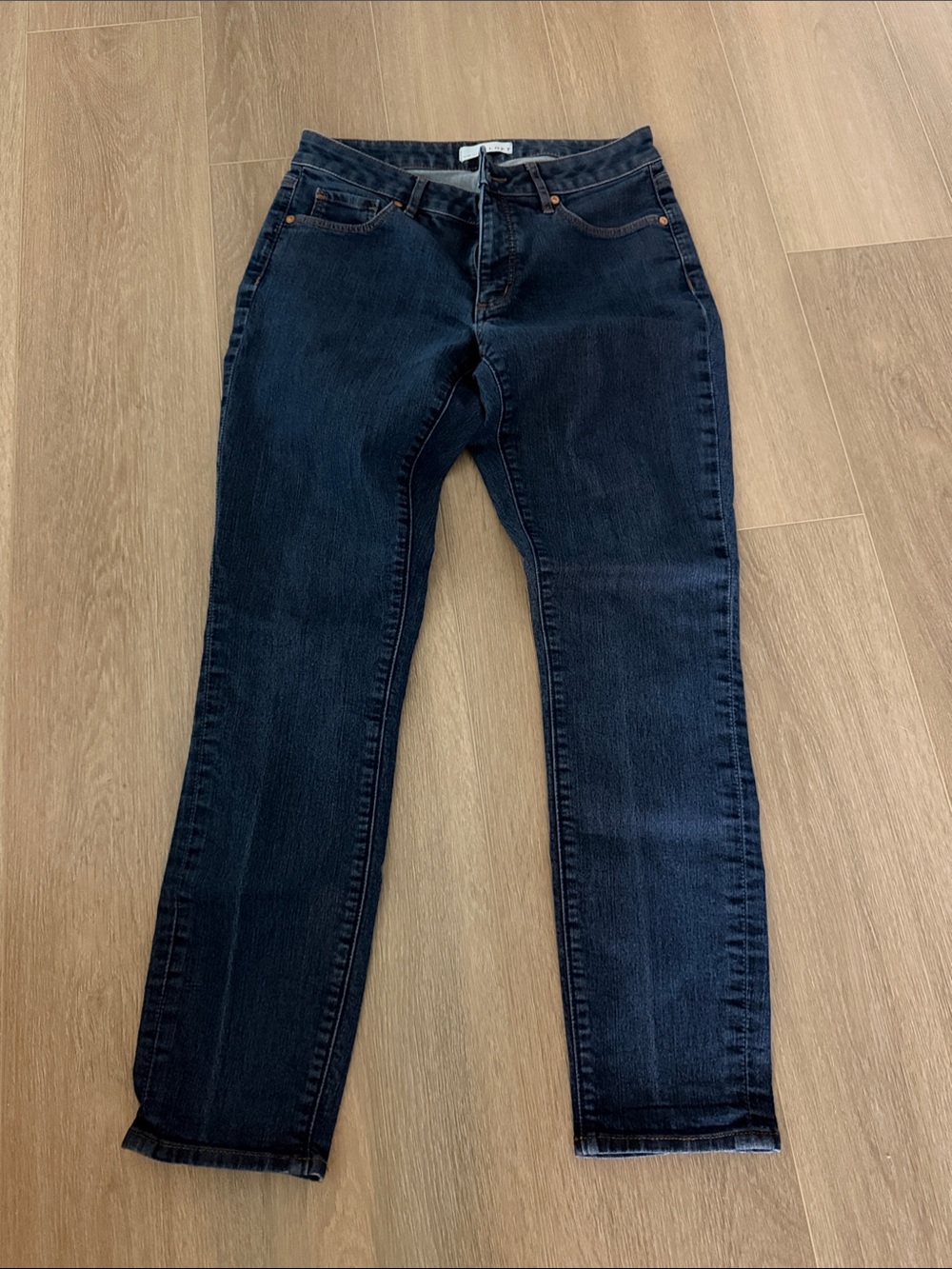 LOFT Curvy Skinny Jeans in Dark Indigo